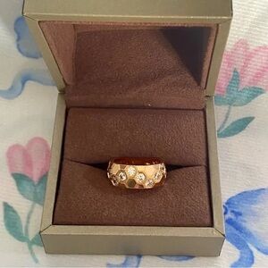 Chaumet Ring In Rose Gold With Diamonds